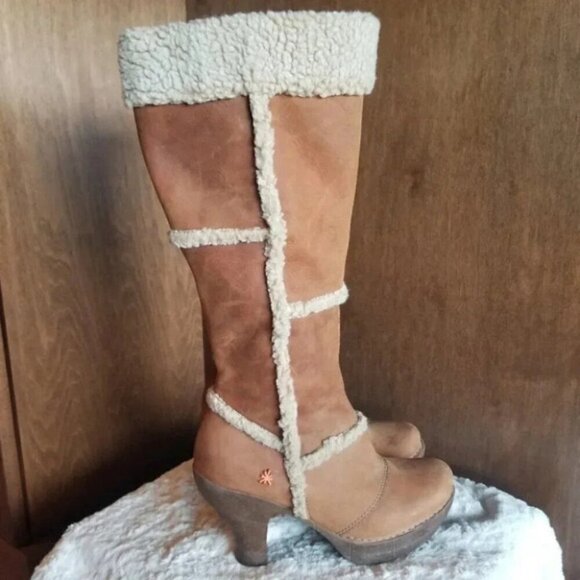 The Art Company Sherpa Leather Suede Knee High Boots 37 - Picture 15 of 15